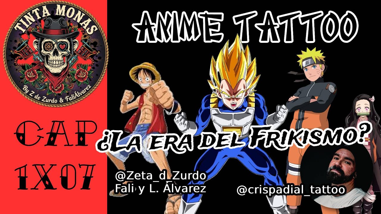 TINTA MONAS 1x07⚡ANIME TATTOO 🙈