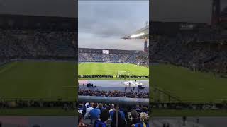 Manchester City- Inter Lo Stadio Dagli Spalti Dei Tifosi Nerazzurri