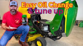 How to Change Oil &amp; Tune-Up a John Deere S160 Lawn Mower