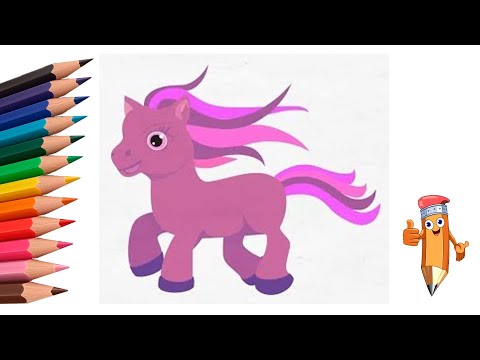 How to draw a pony, #Drawing, #Painting, #YouTubeKids