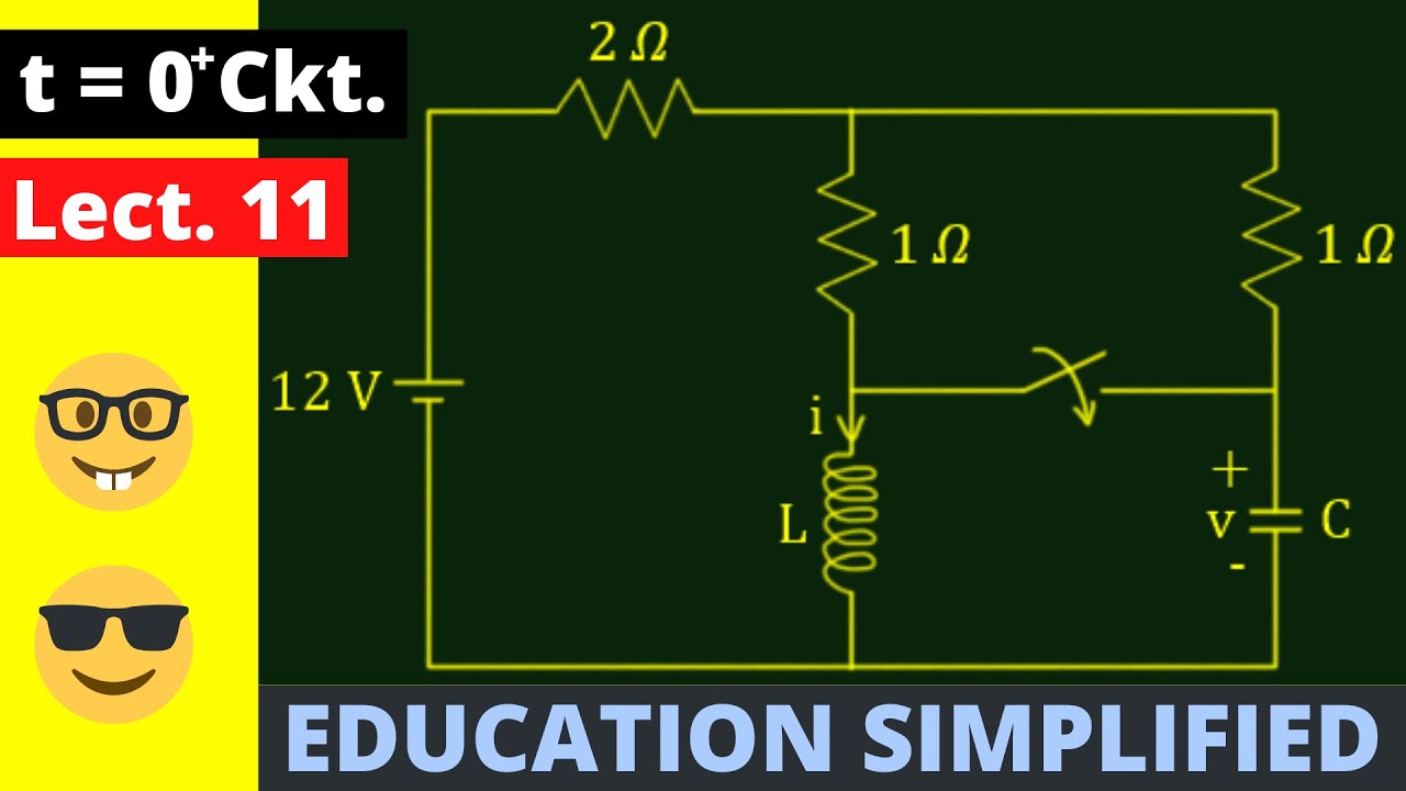 Transient Analysis Zero-Plus Circuit (Num. 10) | Electrical Engineering ...