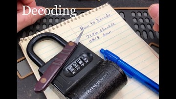 (209) Decoding a SHURLOK  Combination Key Lockbox