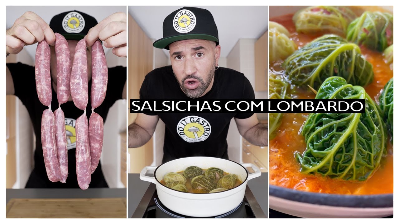 Hoje vamos fazer... Salsichas com Couve Lombarda