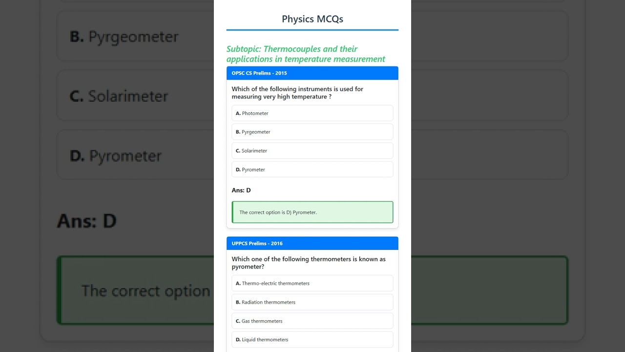 Thermocouples and their applications in temperature measurement