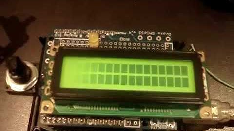 Arduino LCD shield text effect