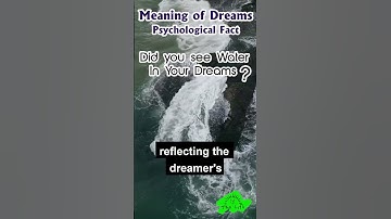 Thumbnail of Did you see Water in your Dreams?🌊 Meaning of Dreams by The Life #lifestyle #meaning #foryou