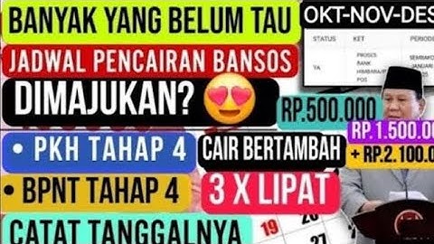 UPDATE INFO PENCAIRAN PKH BPNT TAHAP 4 KPM YG SUDAH CAIR BERGEMBIRA AKAN CAIR LAGI 3X LIPAT KPM INI