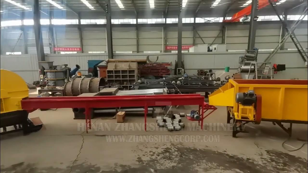 Clean wood chips production line YouTube
