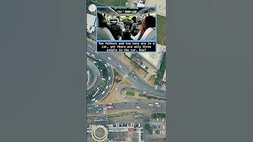 Two fathers and two sons are in a car, yet there are only three people in the car  How?