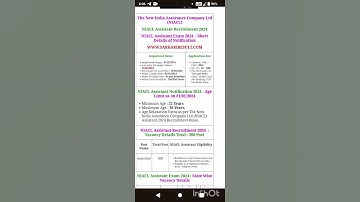 NIACL Assistant 2024 Notification Out | NIACL Assistant Salary Syllabus Exam Pattern | Full Details