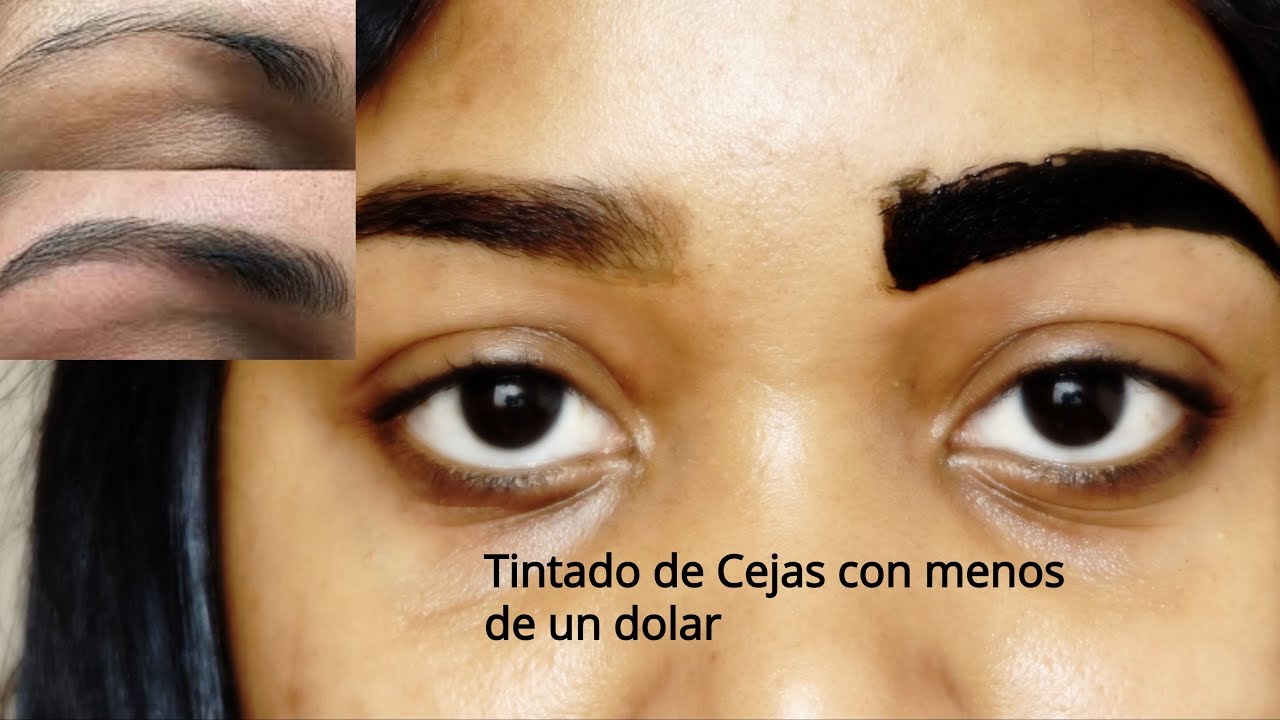 maquillaje de ojos Como hacer Cejas 4k en casa/con pintura de reposteria