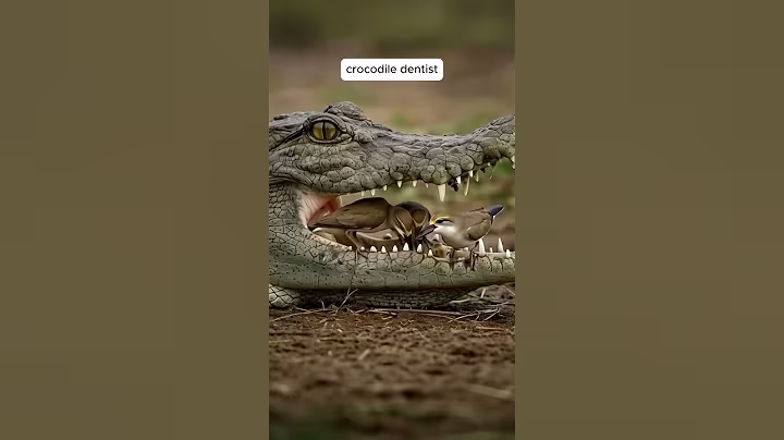 Egyptian Plover bird that cleans crocodile teeth