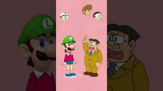 Bantu pak guru mencocokan gambar kepala kenichi, nobita, shaggy dan luigi ✅❌🟢🔴 #shorts