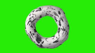 3D Object Elements - Warped Circle Mottled Circle 16 | Free Hd Green Screen