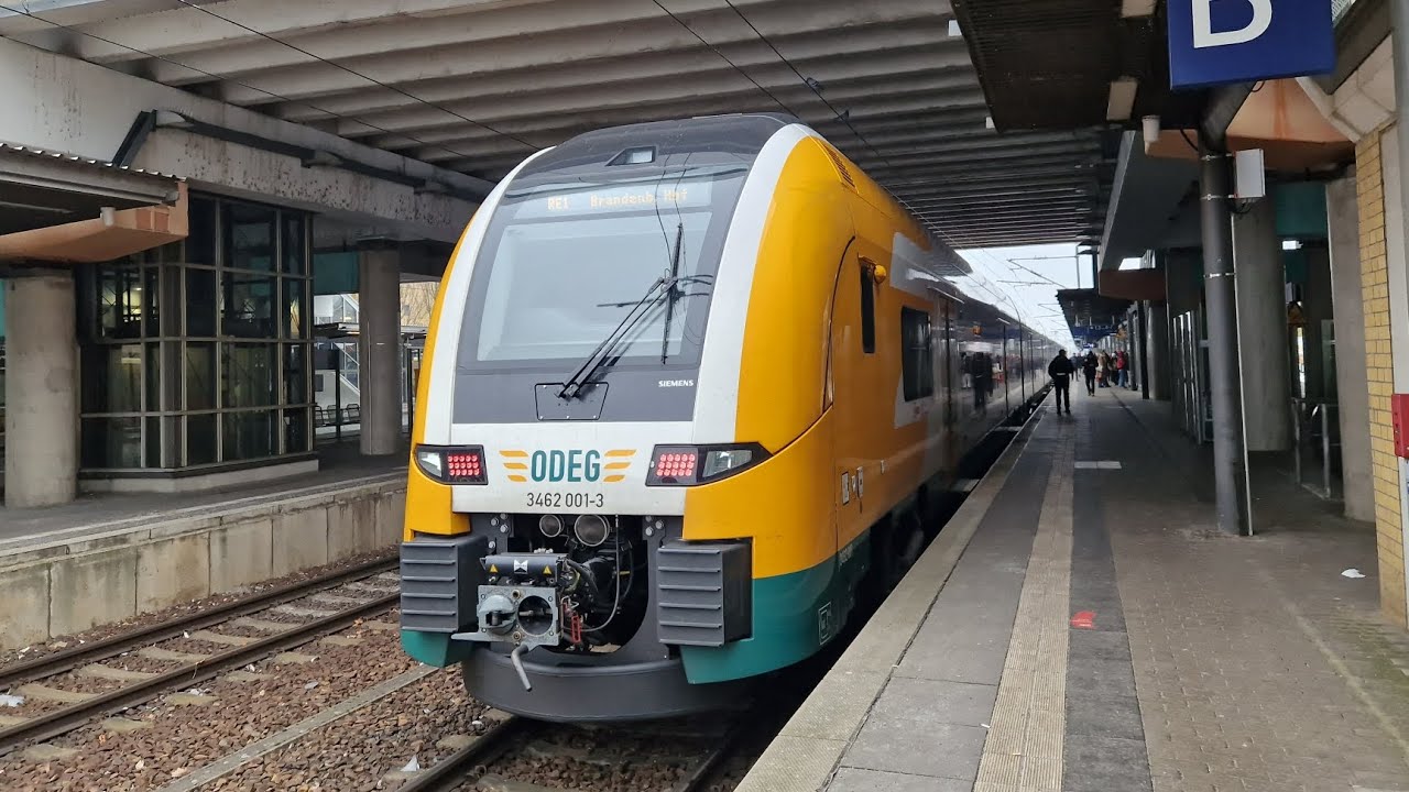 Mitfahrt im RE1 von Brandenburg Hbf bis Potsdam Hbf in der BR 3462 001-3