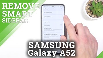 How to Hide Smart Side in SAMSUNG Galaxy A52 - Hide Edge Panel