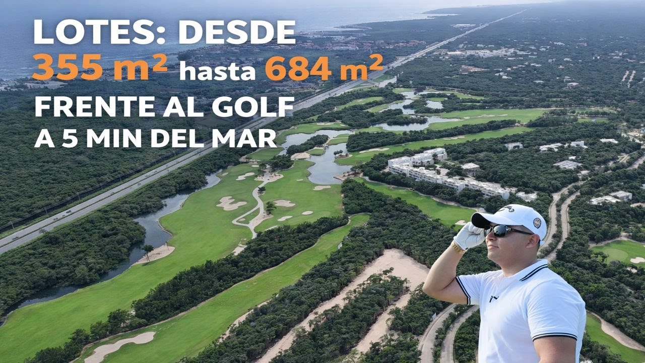 Terrenos frente al Golf desde 340 a 600 m2 | Tulum Country Club