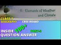 Elements of Weather and Climate Inside Question Answer Part 3 Class 7 Geography