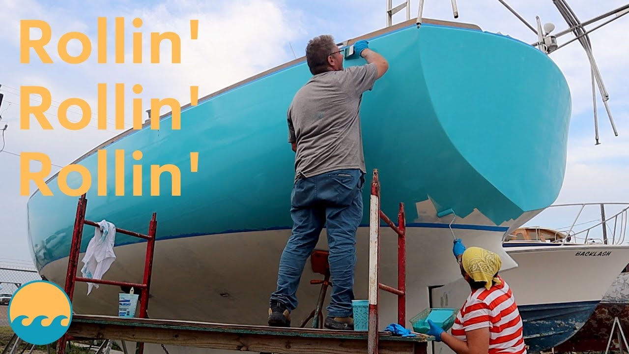 Painting Our Sailboat By Hand | ep. 122