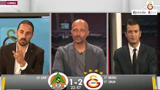 33.Hafta Alanyaspor - Galatasaray 2-3 Maç Anında Galatasaray Tvde Ler