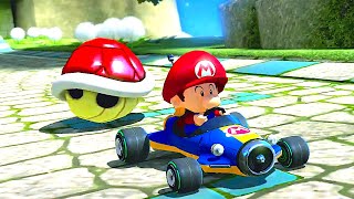 Мульт SUPER MARIO WORLD KART BABY MARIO VS BOWSER VS LUIGI VS PEACH VS SHY GUY VS BOOM BOOM CAT