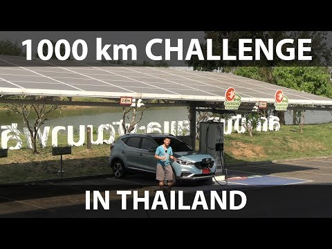 MG ZS EV 1000 km challenge in Thailand