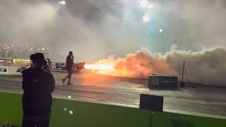 301 mph 🔥Jet car launch breaks track record night of fire 🔥 at Orlando speed world 2023