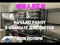 ФИАЛКИ. Начало работ в новой комнате для цветов. Мои потери.