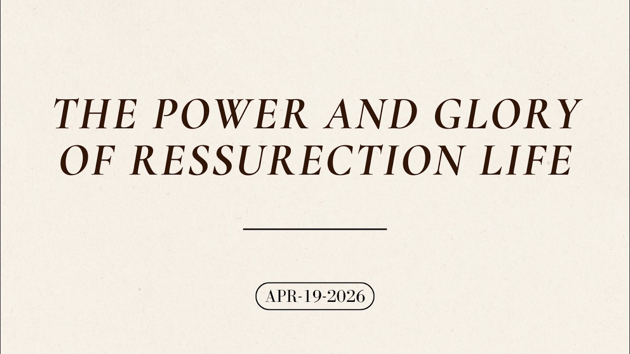 The Power and Glory of Resurrection II | Ephesians 2:1-10 | Pastor David Oluwadara