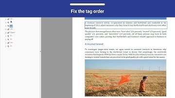PDF Accessibility: Reading Order