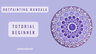 Lila Mandala selber dotten