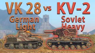 : WOT Blitz Face Off || VK 28.01 vs KV-2