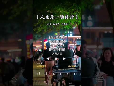 魏佳艺 唱的《人生是一场修行》