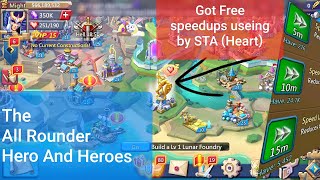 Get free speedups in lords mobile by useing STA (Heart)| Lordsmobile The All Rounder Hero And Heroes screenshot 4