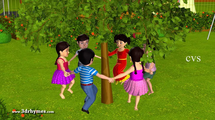 Here We Go Round The Mulberry Bush - 3D Animation Nursery Rhymes for Children