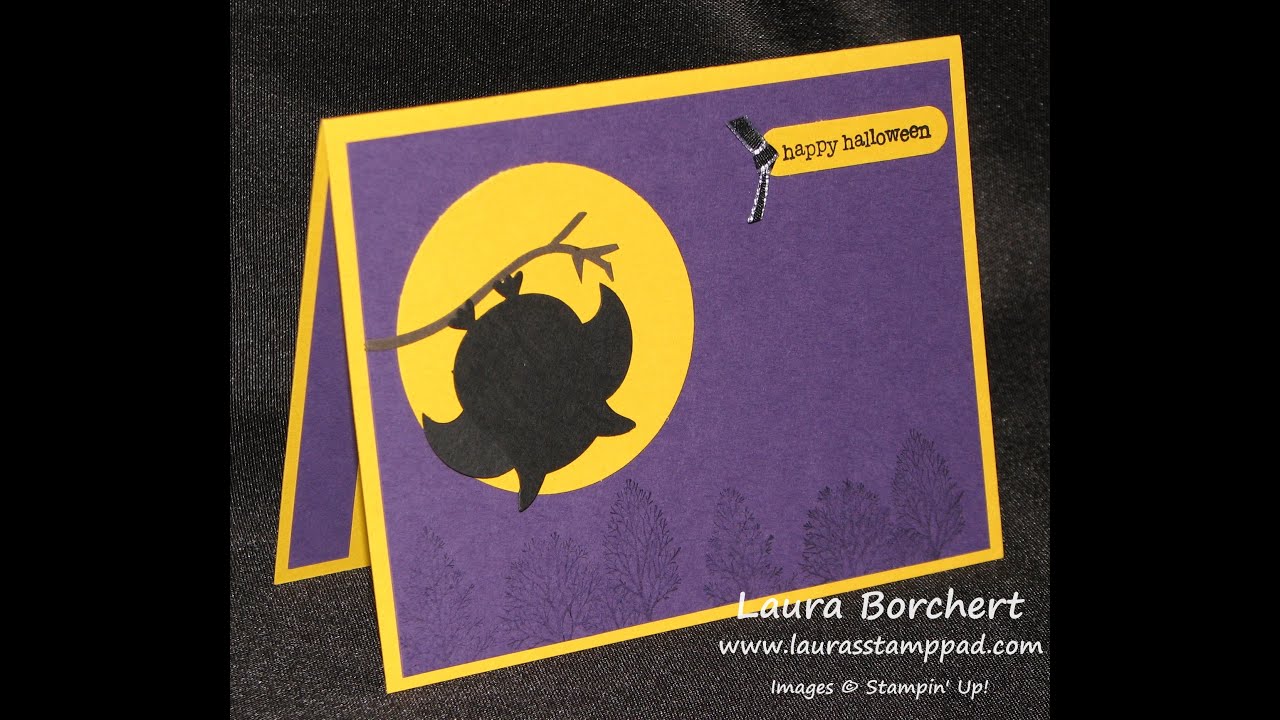 Punch Art Bats using the Owl Punch - Laura's Stamp Pad