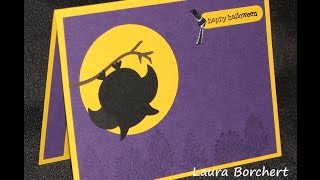 Punch Art Bats using the Owl Punch - Laura's Stamp Pad