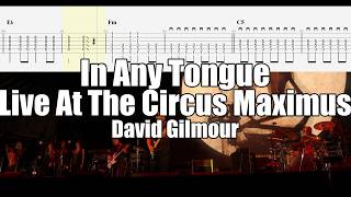 In Any Tongue Live at the Circus Maximus, Rome | David Gilmour | Guitar Tab & Playalong
