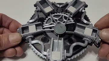 Radial Engine 3d print model, with Planetary Gears