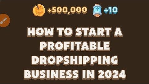 How to Start a Profitable Dropshipping Business in 2024 | Memefi Youtube Video Code