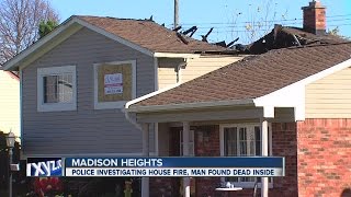 Police investigating "suspicious" house fire in Madison Heights