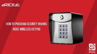 Security Brands Ridge (14-500) Programing Guide