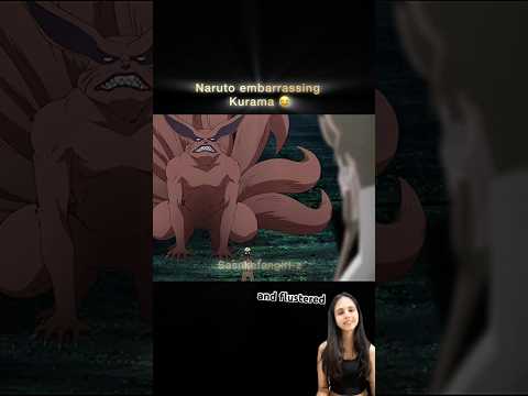 Naruto embarrassing Kurama😂