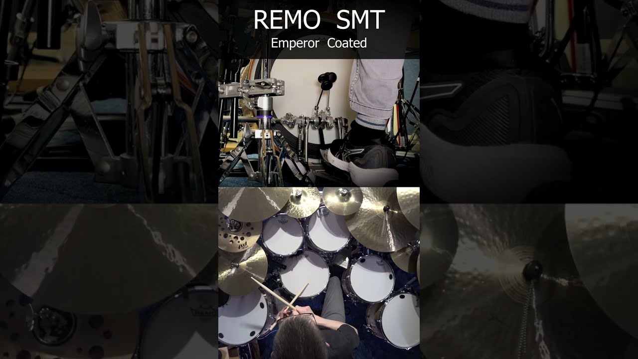 REMO SMT Coated Bass Drum Head Comparison Drums Drumming Remo Remodrumheads