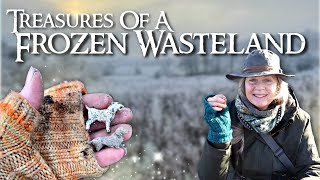 What Did We FIND on a Frozen Wasteland? Tiplarking on a Freezing Midwinter Bottle Dump (Mudlarking)