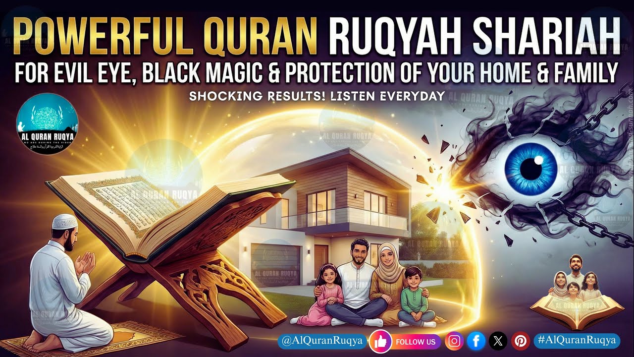 Powerful Quran Ruqyah Shariah For Evil Eye, Black Magic & Protection of Your Home & Family