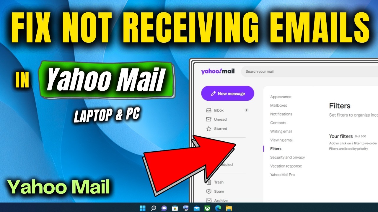 How to Fix Yahoo Mail is Not Receiving Emails - YouTube
