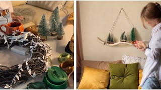 Зимний декор своими руками🏡/DIY/ Идеи из Pinterest/ Новогодний декор