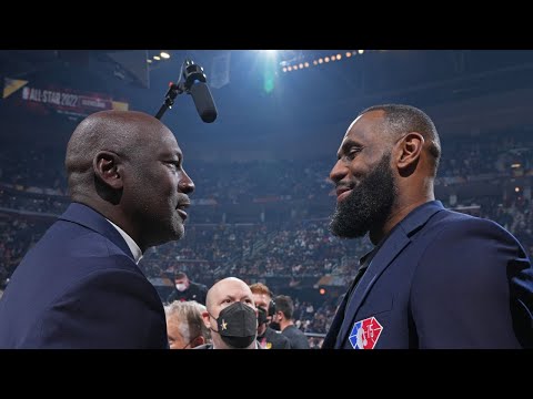 sbu  Update  Michael Jordan Peformance at 2022 NBA All Star Game - Greets LeBron, Luka and Trash Talks Magic!