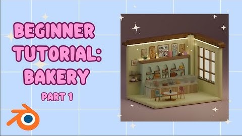 Beginner Blender Tutorial: Modeling a cute isometric Bakery - Part 1